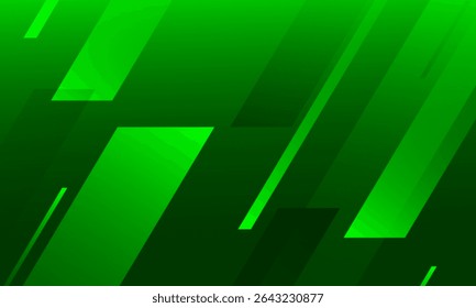 Fundo abstrato verde formas geométricas. Ilustração vetorial