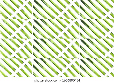 Abstract green geometric spring background. Elegant romantic background with green lines