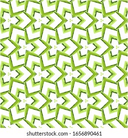 Fondo de resorte geométrico abstracto. Elegante fondo romántico con líneas verdes