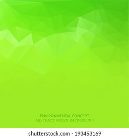 Abstract green geometric style background