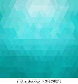 Abstract Green Geometric Triangle Low Polygonal Mosaic Background, Creative Business Design Templates. Illustration Vector
