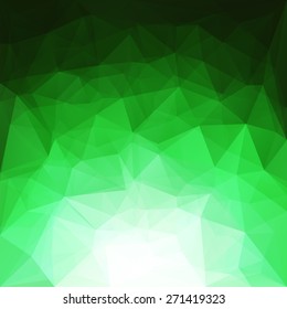 Abstract green geometric triangles background - eps10