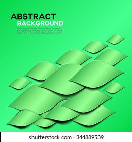 Abstract green Geometrical  background, infographics, banner template, vector illustration, presentation layout