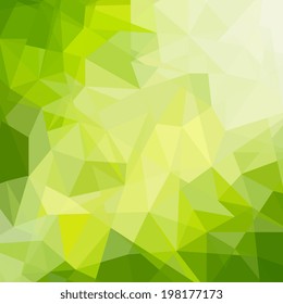 Abstract green geometrical background - Vector