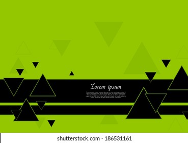 Abstract green geometry vector design