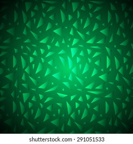 Abstract Green Glass shattered,Vector background