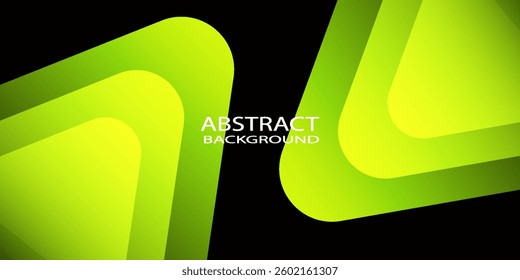 Abstract green glowing geometric background. Dynamic shapes composition. Modern graphic design. Futuristic style. Suit for poster, banner, flyer, brochure, cover, business, website