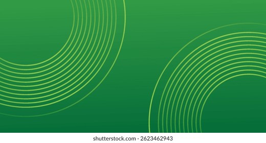 Abstract green glowing geometric lines on dark blue background. Modern shiny blue circle lines pattern.eps 10