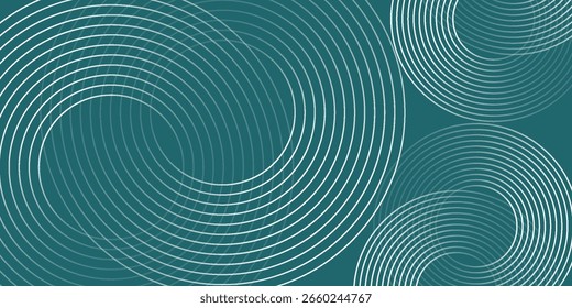 Abstractas líneas geométricas brillantes verdes sobre fondo gris. Vector EPS 10.