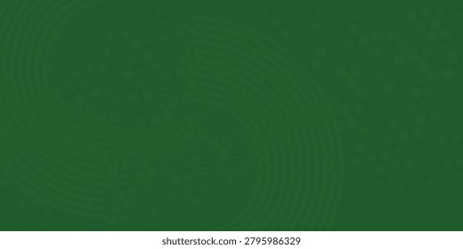 Abstract green glowing geometric lines on greenbackground. Modern shiny green circle lines pattern.