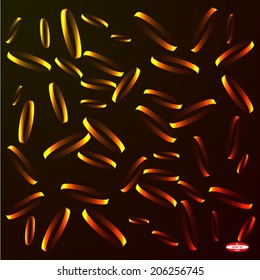 abstract green glowing red background with ring vector
