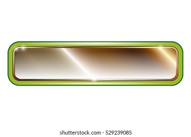 Abstract green and gold background, with space for your text. Vector illustration, on transparent background