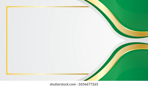 Abstrakter Hintergrund aus grünem Gold für Zertifikat, Charter und Auszeichnung