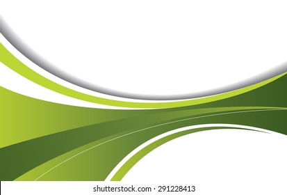 Abstract green golf  background with wave - brochure design or flyer