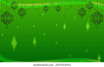 Abstract green gradation background. Ramadhan background. Great for advertising backgrounds or your designs