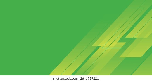 Abstract green gradation modern background. slash effect.