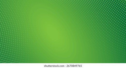 abstract green gradient background with curve  halftone composition