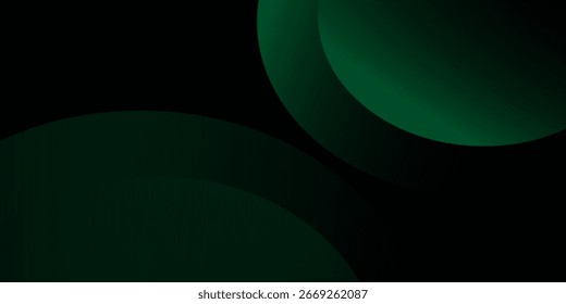 Abstract green gradient background with dark smooth curved shapes. Modern, minimalistic design ideal for digital, web, and branding applications
