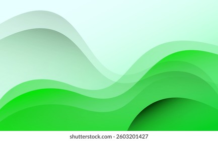 Abstract green gradient background. Eps10 vector