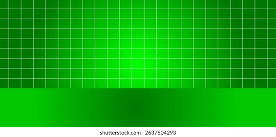 Abstract green gradient background with geometric white lines design background vector illustration. Perfect for modern studio - Wall - banner - poster. 