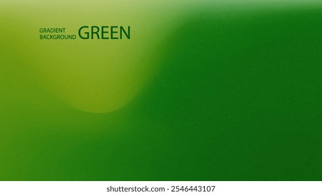 Abstract Green Gradient Background. Grainy texture. Design for Template, Social Media, Trendy, Vintage, Brochure, Banner