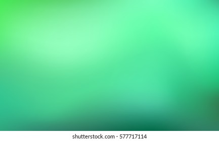Abstract green gradient background with light. Nature blurred backdrop. Vector illustration. Ecology concept for your graphic design, banner or poster