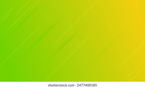 Abstract green gradient background with lines and shadows. Header banner. Bright abstract presentation backdrop. Vector illustration