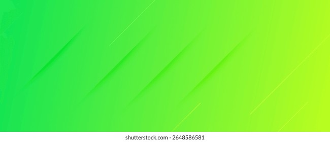 Fundo de gradiente verde abstrato com linhas e sombras. Banner do cabeçalho. Fundo de apresentação abstrata brilhante. Ilustração vetorial