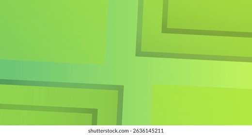 Abstract green gradient background. Modern blue abstract rectangular box lines for presentation, banner and brocure design.