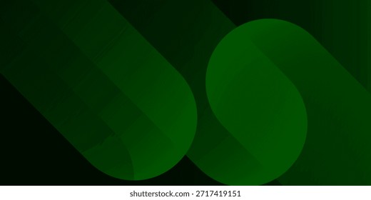 Fundo de gradiente verde abstrato com formas orgânicas e design mínimo moderno. Design moderno na moda em Ilustração de Vetor