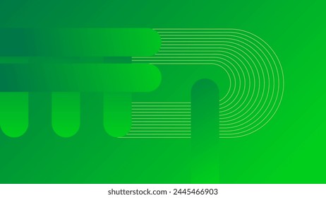 ABSTRACT GREEN GRADIENT BACKGROUND SMOOTH LIQUID COLORFUL BLURRED DESIGN WITH GEOMETRIC SHAPES VECTOR TEMPLATE GOOD FOR MODERN WEBSITE, WALLPAPER, COVER DESIGN 