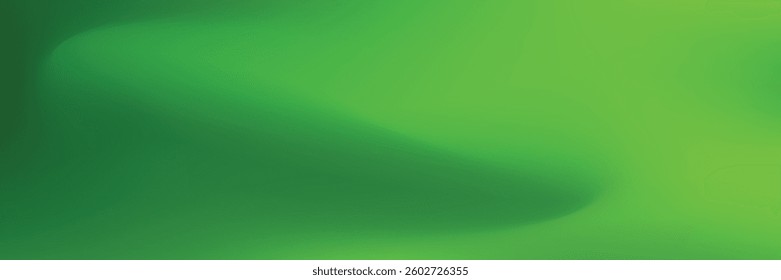 Abstract green gradient background with smooth, vibrant, and fresh tones, creating a natural and energetic feel. Perfect for eco-friendly designs, digital artwork, or modern branding.
