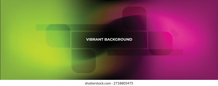 Fondo verde Abstractas del gradiente con el desenfoque suave y el resplandor ligero