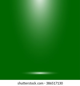 Abstract green gradient background. Used as background for product dis