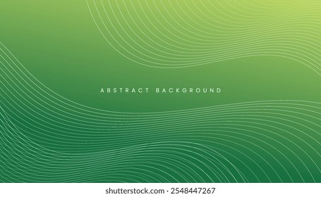 Abstractas fondo de gradiente verde con patrón de textura de líneas blancas.