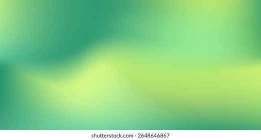 Fundo borrado de gradiente verde abstrato. Fundo de malha de onda. Textura gradiente banner design amarelo moderno