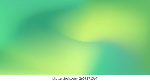 Abstractas gradiente verde de fondo borroso. Fondo de malla ondulada. Ilustraciones de diseño de gradiente de textura