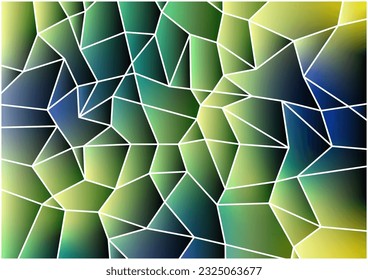 Abstract green gradient break line graphic background. vector illustration.