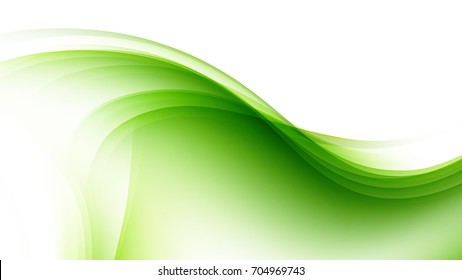 Abstract Green gradient curve background