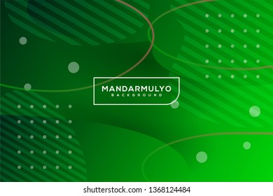abstract green gradient curve swoosh shapes irregular background landing page wallpaper home screen theme vector illustration eps 10 