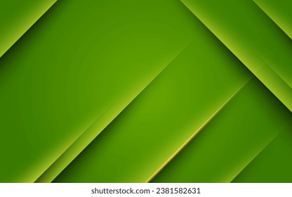 abstract green gradient diagonal shape light and shadow background. eps10 vector