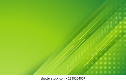 Abstract green gradient geometric diagonal background.