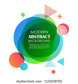 Abstract green gradient geometric pattern design and background. Use for vector modern circle shape design, cover, template, minimal, brochure, flyer.