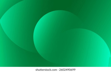Abstract green gradient shapes background. Eps10 vector