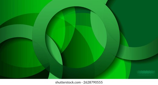 Abstract green gradient shapes background. Eps10 vector illustration