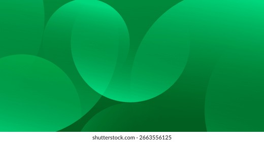 Abstract green gradient shapes background. Eps10 vector