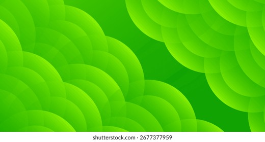 Abstract green gradient shapes background. Eps10 vector