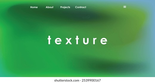 Abstract green gradient soft landing page background. Modern landing page template. Vibrant gradient background.