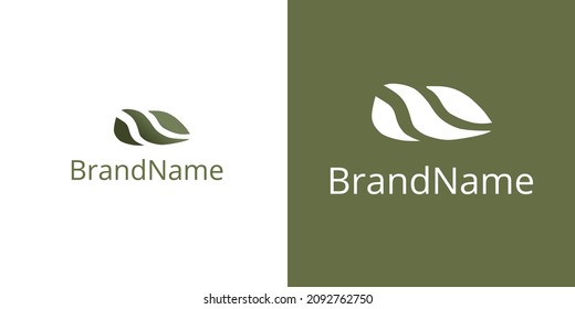 abstract green with gradient stone, separated by lines. universal logo