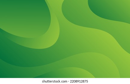 Abstract green gradient wave background. smooth color gradation, suitable for your design templates such as background, web design, poster, banner, book, illustration.